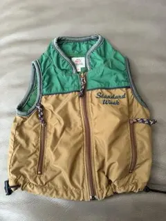 WASK ベビーベスト 80サイズ 緑/茶色