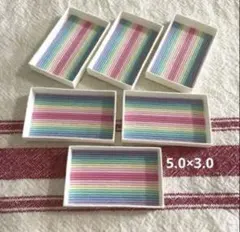 ミニチュアトレー　5.0×3.0 ミニチュアトレー 5.0×3.0 6個セット - メルカリ