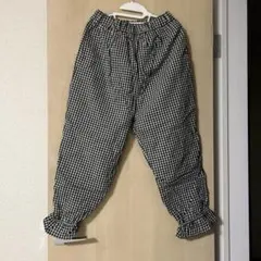 かおりん様専用。サマンサモスモス、白と黒のギンガムチェック柄カジュアルパンツ