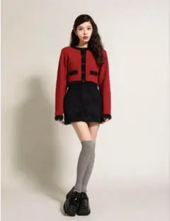 darich♡カットジャガード　ミニスカート