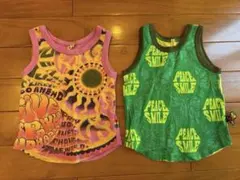 タンクトップ 2枚セット 総柄 BACK ALLEY 110のサムネイル