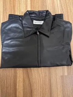 SNIDEL ブラックレザー風ジャケット