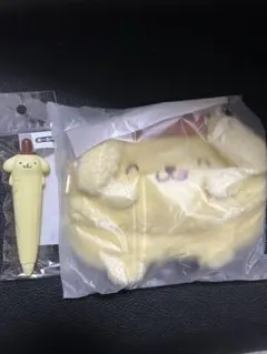 ポムポムプリン　30周年　プリンでまんぷくしあわせ　ボールペン　ポーチ