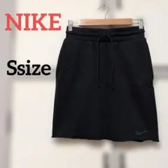 NIKE ナイキ ひざ丈スカート スウェット生地 ブラック レディース Sのサムネイル