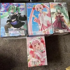 初音ミク・桜ミク　フィギュア４種セット