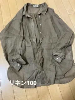 リネン100% シャツ
