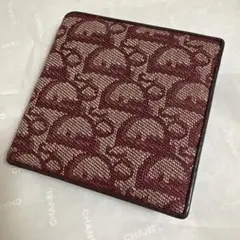 Dior ディオールトロッター オブリーク 二つ折り財布 キャンバス 赤