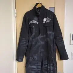 【C.D.S Black Sense】刺繍ロゴ スカル つなぎ 黒