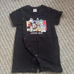 Disney baby ミッキー プリントロンパース 70