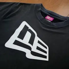 NEW ERA ニューエラ フラッグロゴ 半袖Tシャツ メンズ M ブラック
