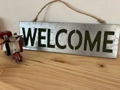 ブリキ　WELCOME ボード