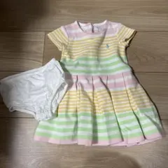 ポロラルフローレン　カラフルストライプワンピース 80cm