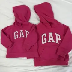 Baby GAP フード付きロゴトレーナー　サイズ違い2枚　お揃い