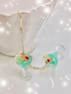 フローズンカクテルピアス ミニチュアスイーツ