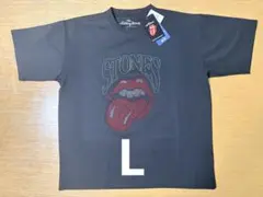新品未使用 ローリングストーンズ ラインストーンTシャツ L ブラック