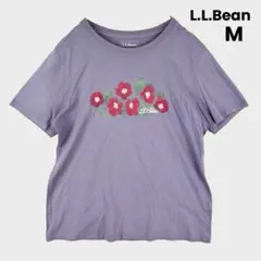 L.L.Bean 花柄プリントTシャツ 半袖 パープル M レディースのサムネイル