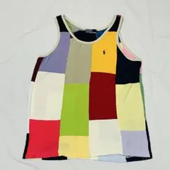 Polo by Ralph Lauren パッチワークタンクトップ ポニー Lのサムネイル