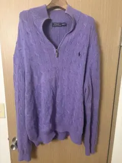 Polo Ralph Lauren ケーブルニット XXL パープル
