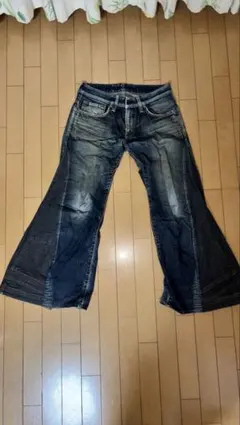 フレアデニム ダークブルー