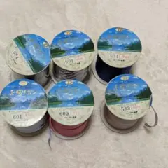 レ*ん様 正絹リボン　刺繍リボン　6本