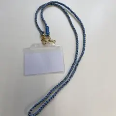 パラコードネームホルダー　１０３cm (青、ピンク) ２本セット