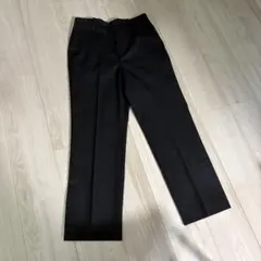 plageプラージュ○スリット入ノータックパンツスラックス○黒○36