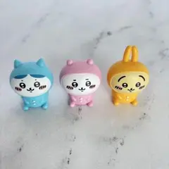 パジャマパーティー ミニフィギュア 3点セット ちいかわ ハチワレ うさぎ