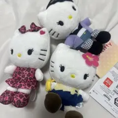 サンリオ ハローキティ マスコット ×〇×〇 ギャル 3点