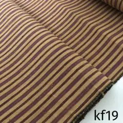 kf19 縞木綿 反物 はぎれ 古布 (ye 遠州木綿)