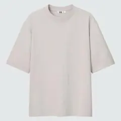 美品 UNIQLO U エアリズムコットンオーバーサイズTシャツ/5分袖