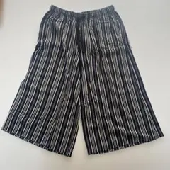 UNIQLO レディース リラコ ストライプ Ｌサイズ 部屋着 ゆったり フレア