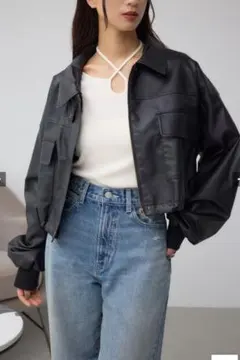 【未使用】MOUSSY レザー ジャケット moussy - LEATHER RIDERS レザーライダースジャケット moussyの