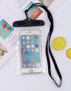 【未使用新品】防水スマホケース（IPX8防水・黒）