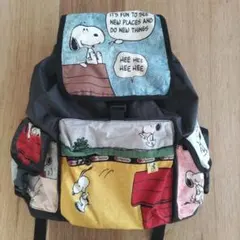 LeSportsac スヌーピー柄リュックサック バックパック 袋つき