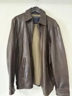 90-00's NAUTICA レザージャケット 古着 ヴィンテージ　Mのサムネイル