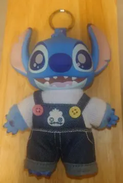 TOPTOY　スティッチ デニムオーバーオール マスコット