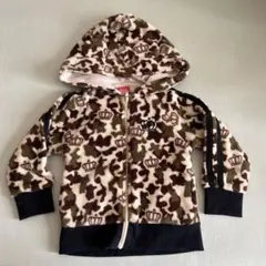 BABY DOLL 迷彩柄フード付きパーカー 90