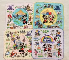 Disney 東京ディズニーリゾート　タオルハンカチ　4枚セット