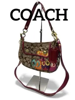 COACH poppy 2way bag y2k コーチ バッグ ポピー ピンク