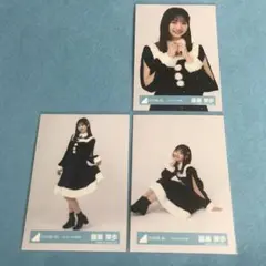 日向坂46 藤嶌果歩　生写真　ネイビーサンタ衣装　セミコンプ