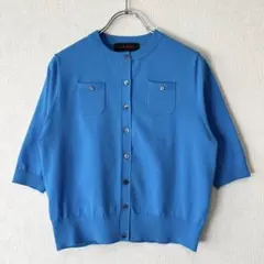 CABaN キャバン ファインポリエステル ハーフスリーブポケットカーディガン