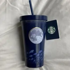 新品箱入り Starbucks ダブルステンレス マグカップ ブルー 富士山 