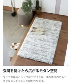 LOWYAモノトーン　玄関マット　60×110cm ウィルトン織　新品未使用