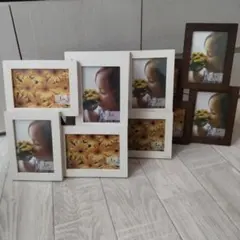 木製 フォトフレーム ３個セット ニトリ