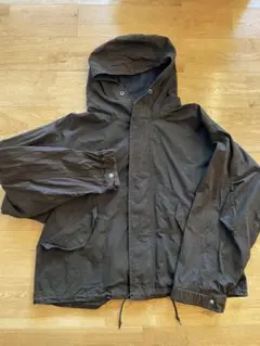 オーシバル　黒 フード付きジャケット コットン100% レディースサイズ1