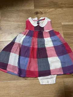 petit main チェック柄 ワンピース 70 ベビー・キッズ春夏