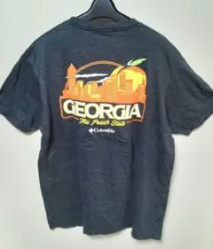 Columbia　コロンビア　メンズTシャツ バックプリント　輸入古着