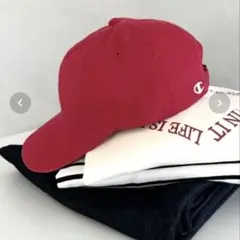 Champion レッド ベースボールキャップ