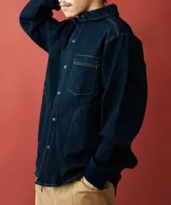 10ozストレッチデニム／カツラギシャツジャケット gym master