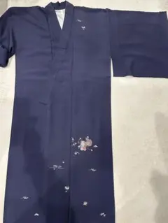 大衆演劇着物 紺色 鼓柄(男)